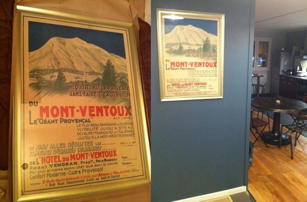 Affiche touristique Hôtel du Mont Ventoux 1952